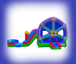 Ferris Wheel Bounce House with slide