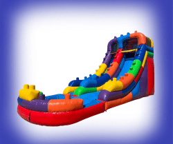 18ft Mega Blocks Waterslide