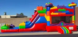 temp img 1 jpeg 165734984 Mega Blocks Bounce house with slide