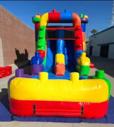 temp img 2 jpeg 318575279 Mega Blocks Bounce house with slide
