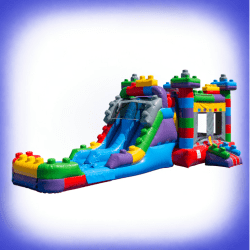 Mega Blocks Bounce House with Double lane slides