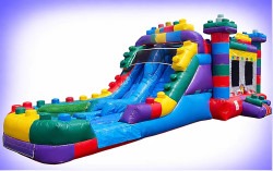 Mega Blocks Bounce House with Double lane slides