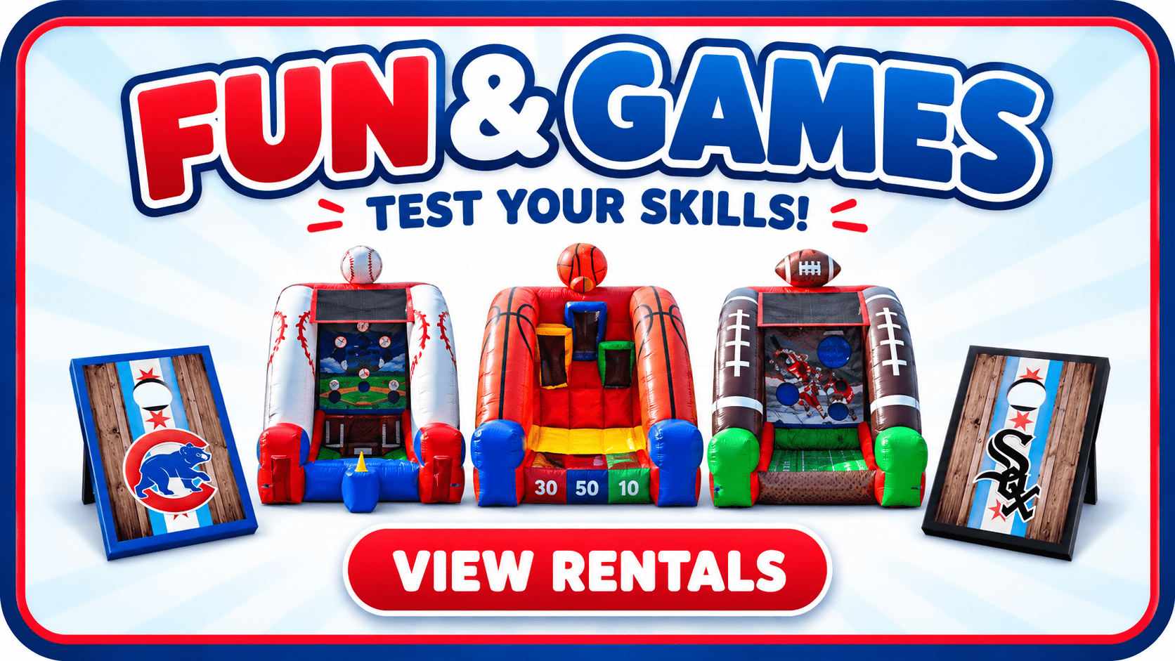 Interactive game rentals from Kid N'Play Inflatables in Lansing, Illinois