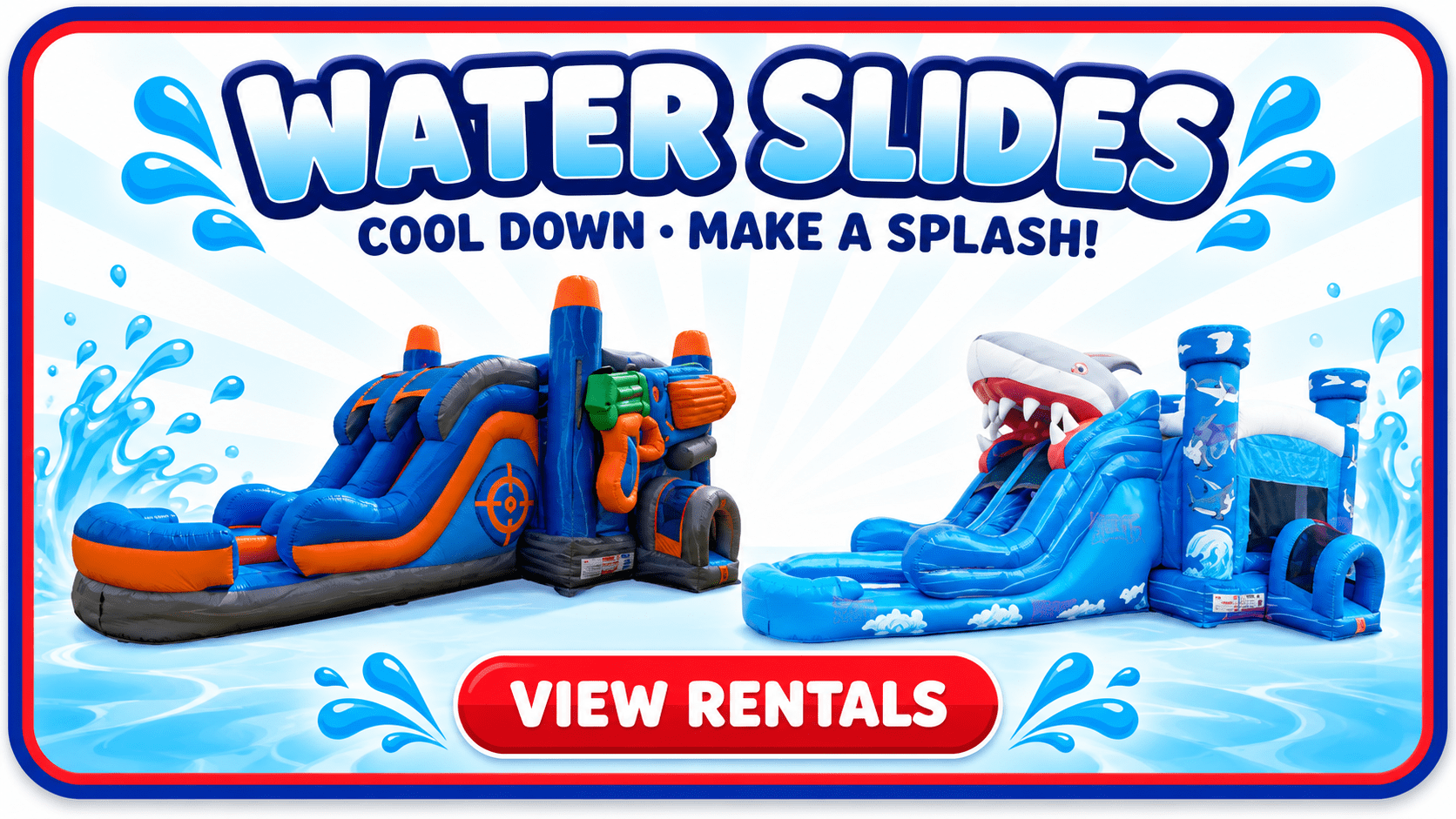 Water slide rentals from Kid N'Play Inflatables in Lansing, Illinois